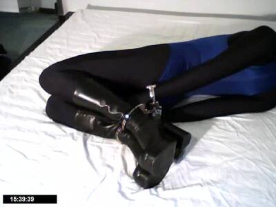 Hogcuffed Self Bondage In Lycra - hclips.com