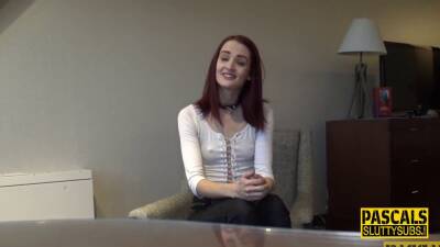 Skinny fetish submissive redhead throats - sexu.com